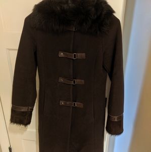Mackage brown wool coat Size Small